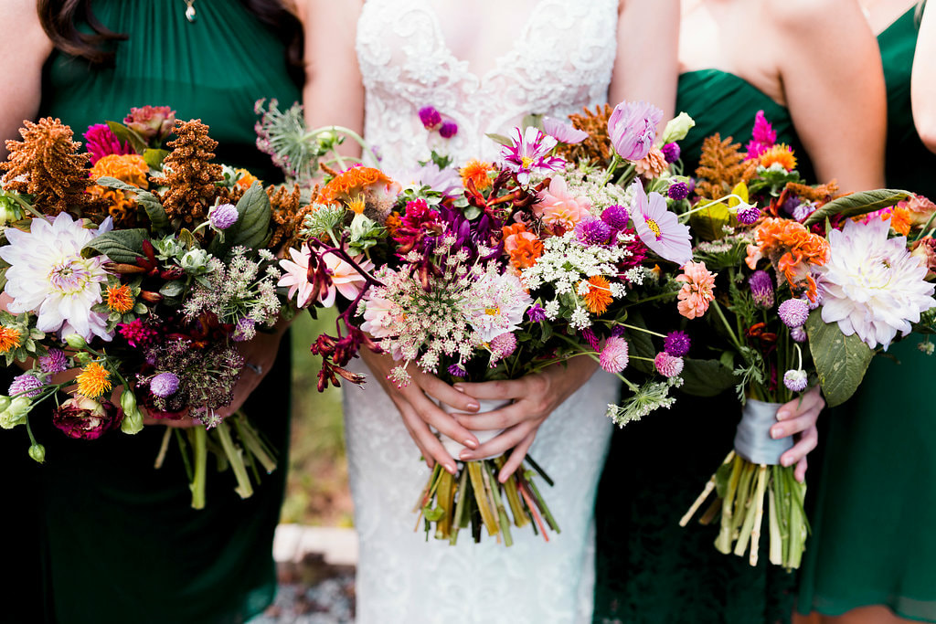 Garden style wedding bouquets by Stems Atlanta