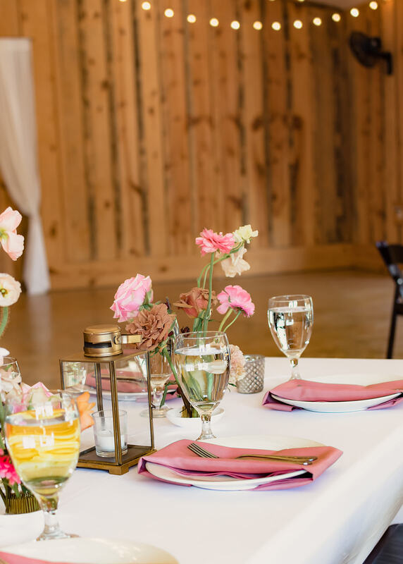 Table Decor options for North Georgia Wedding