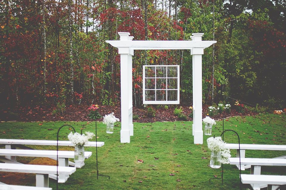 Canton GA wedding venue outdoor ceremony location for Fall wedding