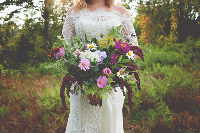Farm-to-Table wedding bouquet by Stems Atlanta
