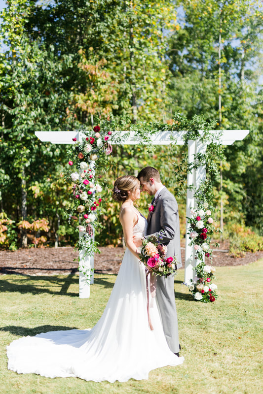 Beautiful garden wedding near Kennesaw, GA