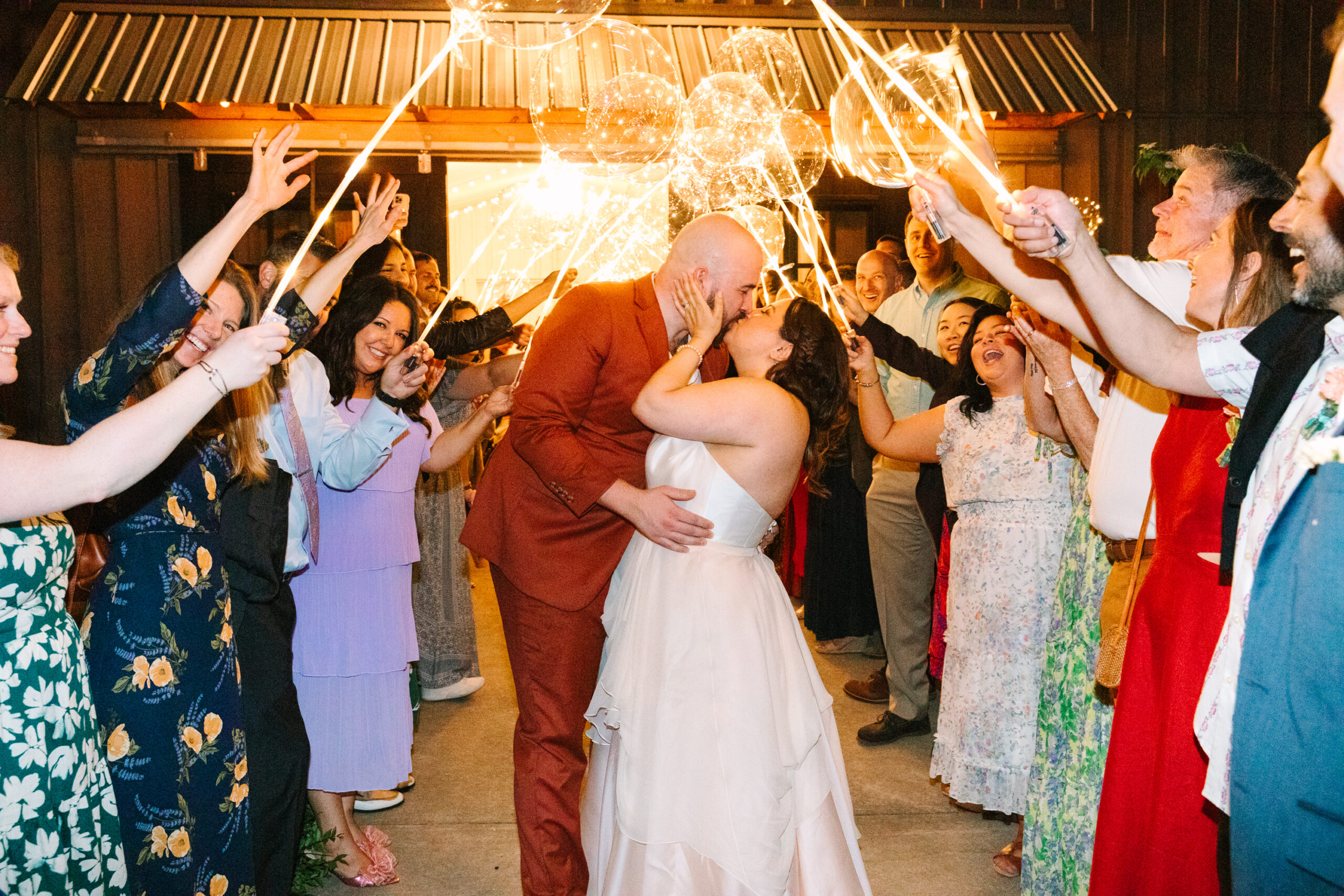 Sweet send off at wedding near ball ground ga