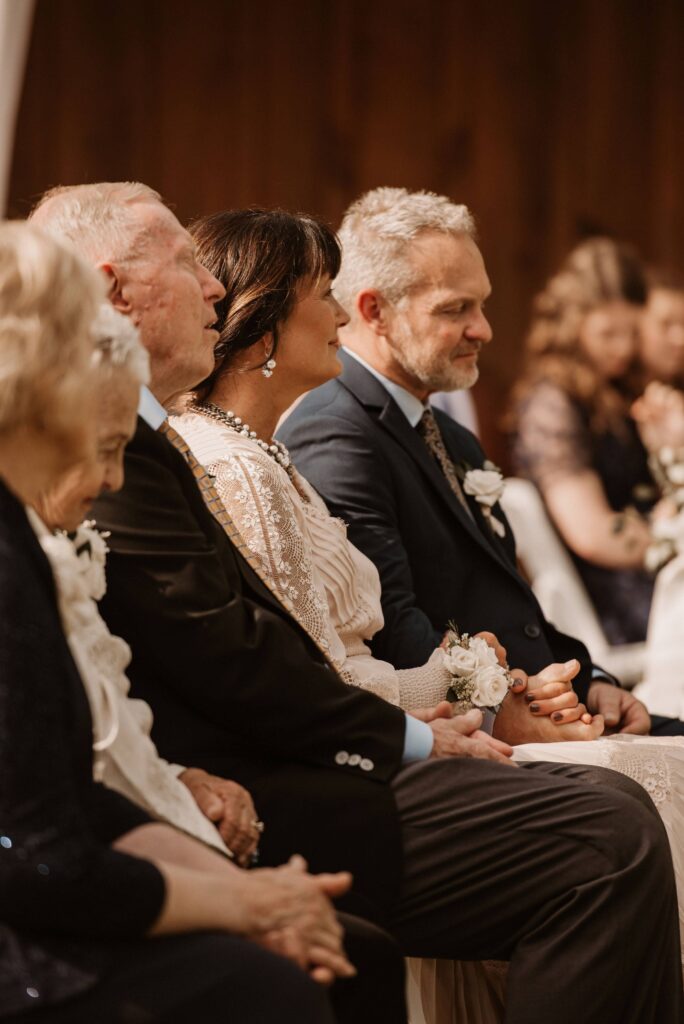 Wedding day ceremony moments at Pleasant Union Farm